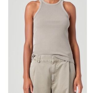 Agolde Rayne Ribbed Tank Top XS